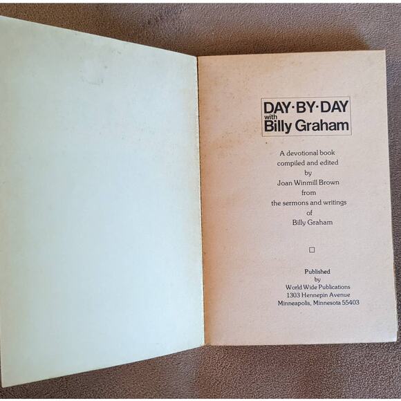 1976 Day By Day With Billy Graham 365 Daily Meditations Christian Devotional - Picture 6 of 11